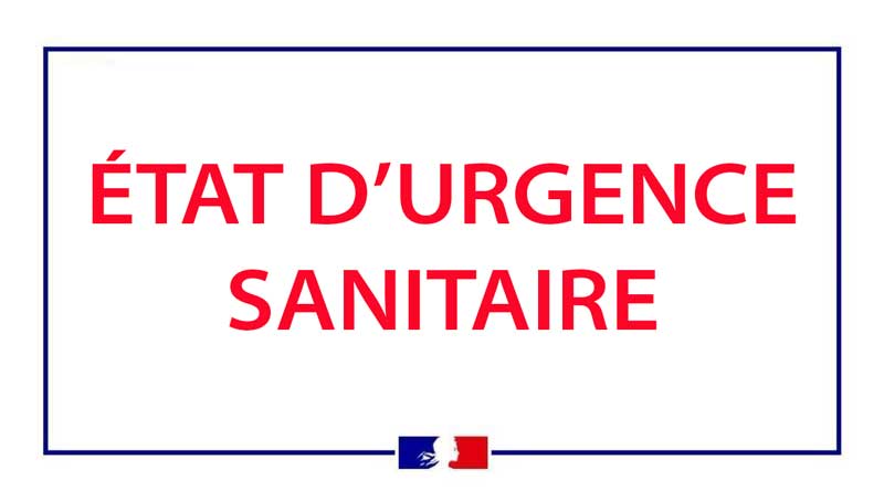 Bannière état d'urgence sanitaire