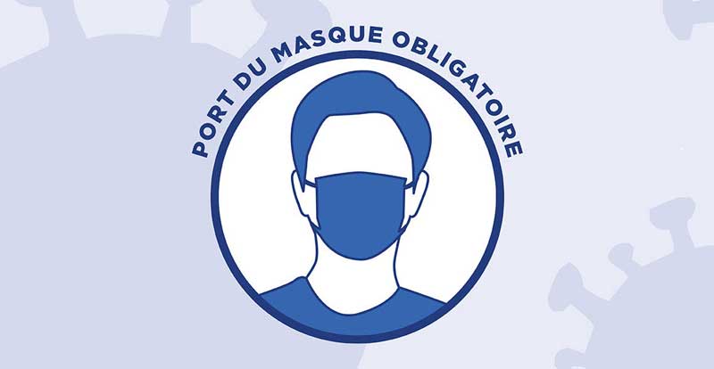 Illustration portant sur l'obligation du port du masque