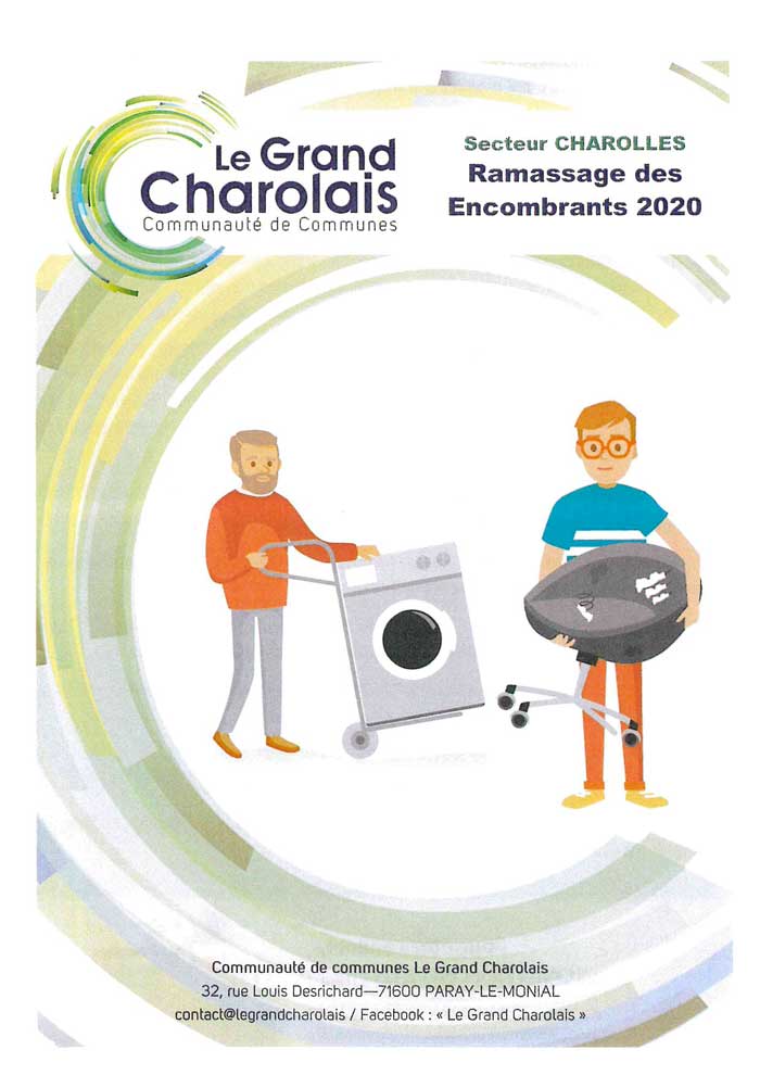 Ramassage des encombrants 2020, secteur de Charolles