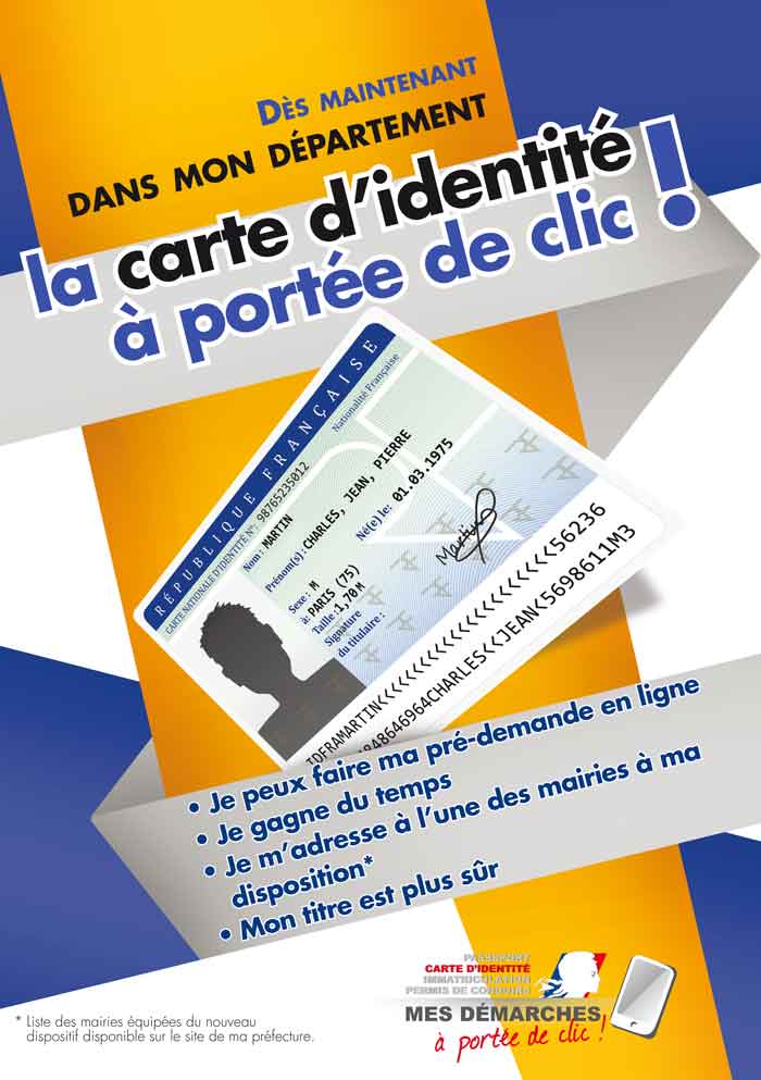 La carte d'identité à portée de clic