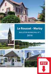 Bulletin Municipale Le Rousset-Marizy 2016